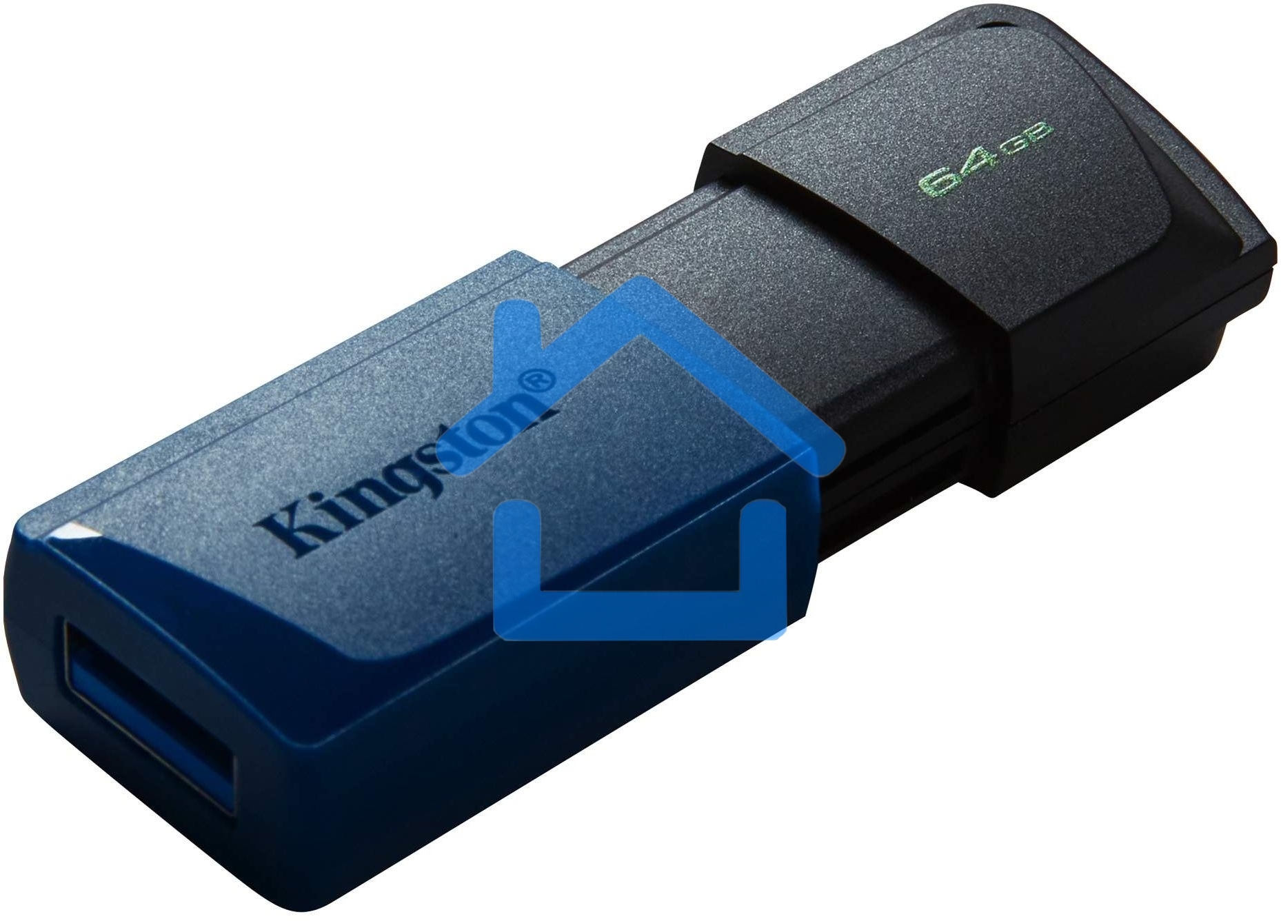 Флэш-накопитель USB R/W Kingston 64Gb DataTraveler Exodia M DTXM/64Gb USB3.0 черный/синий