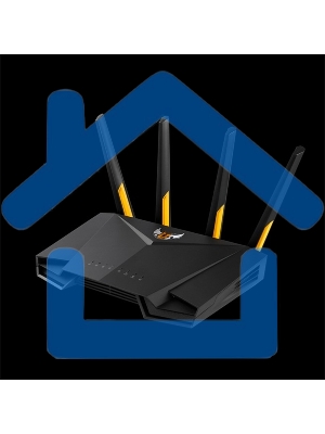 Роутер беспроводной Asus TUF-AX3000 V2/EU/13/P_EU (90IG0790-MO3B00) (760344)