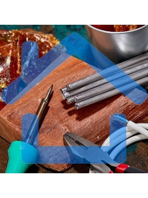 Припой пруток ПОС-30, Ø8мм, длина 400мм, ГОСТ 21931-76, олово 30%, свинец 70% (упак. 5 кг) Rexant