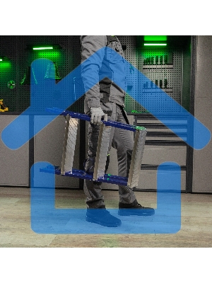 Стремянка двусторонняя Сибртех 3ст стальная, 97933