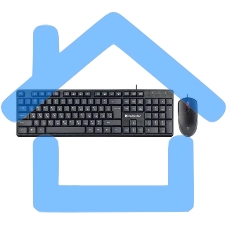 Комплект клавиатура + мышка Defender LINE C-511 RU черный