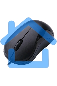 Мышь проводная Oklick 115S черный, 1200 dpi, USB, кнопки - 3