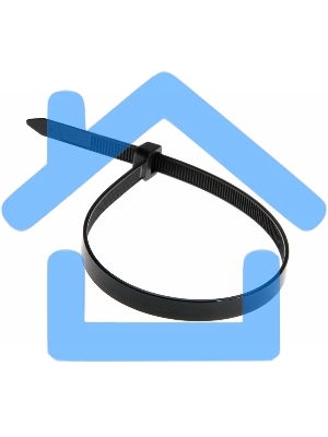 Хомут-стяжка кабельная нейлоновая Rexant 200 x7,6 мм, черная, упаковка 100 шт.