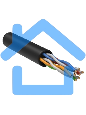 Кабель информационный ITK GENERICA BC3-C5E04-139-305-G кат.5е U/UTP не экранированный 4X2X24AWG LDPE внешний 305м черный