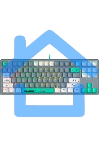 Клавиатура A4Tech Bloody S87 Energy проводная USB серый/зеленый