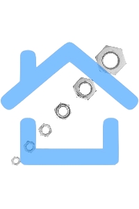 Набор гаек СИБРТЕХ М3, М4, М5, М6, М8, М10, 600 предм. СИБРТЕХ 47615