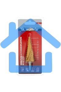 Сверло ступенчатое Matrix, 6-8-10-12-14-16-18-20-22-24-26-28-30 мм,HSS,спирал.проф.,трехгр.хвост.