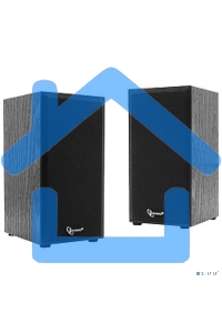 Акустическая система Gembird SPK-203, черный МДФ,2х3 Вт, регулятор громкости, USB