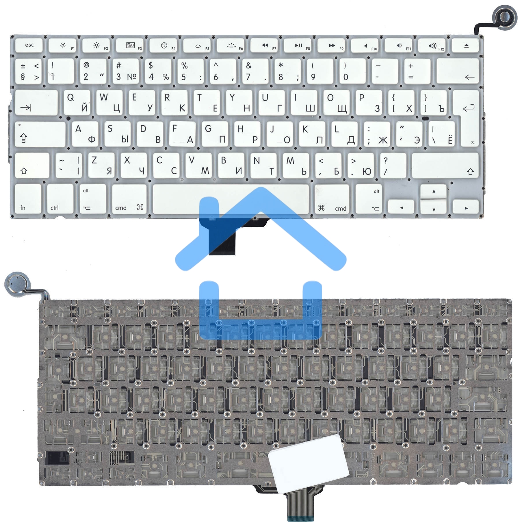 Клавиатура для ноутбука MacBook A1342 2009/2010 белая 13,3