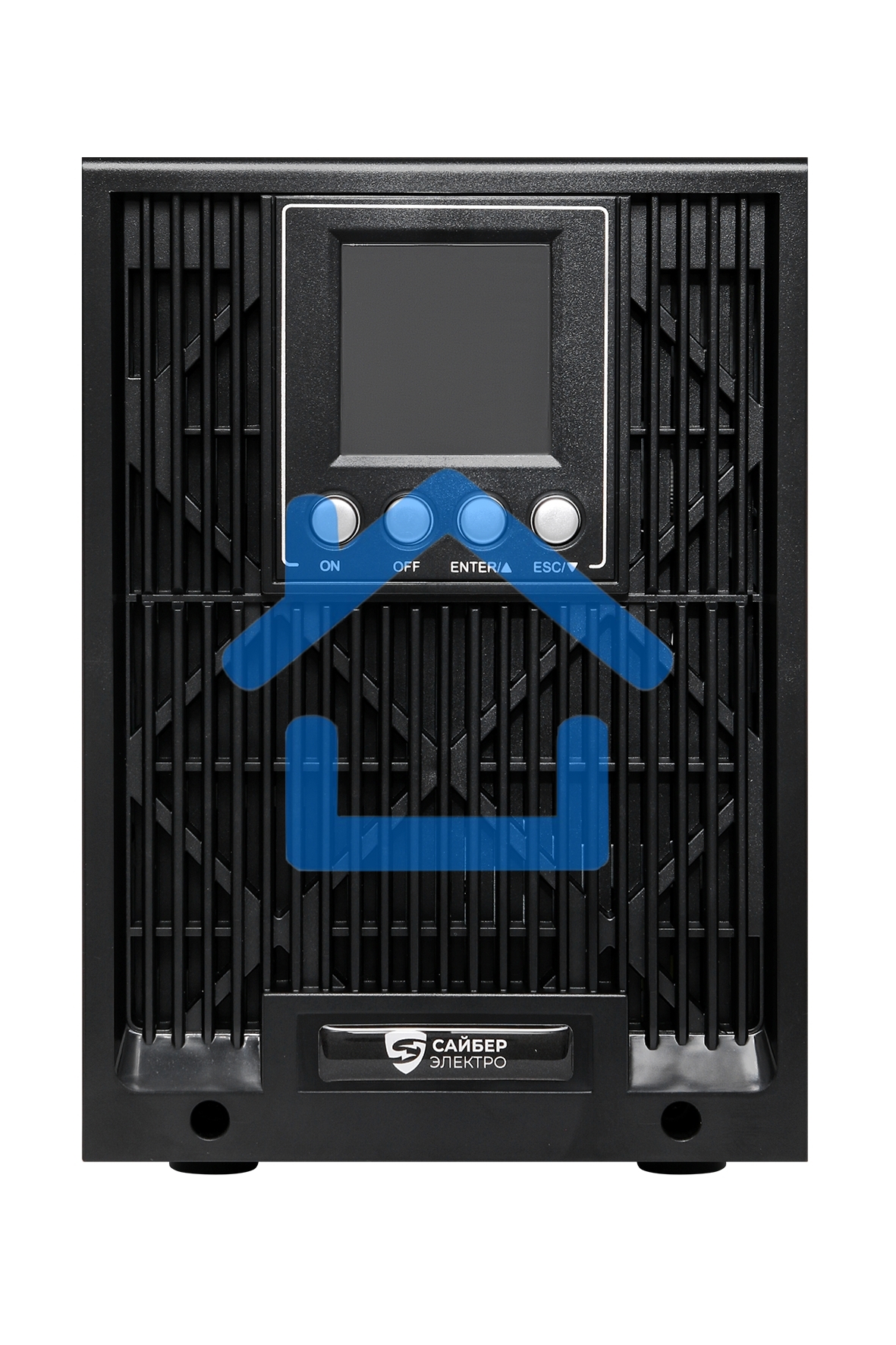 Источник бесперебойного питания Сайбер Электро ИБП ЭКСПЕРТ-II-1000 Онлайн, Напольное исполнение 1000ВА/900Вт USB/RS-232/SNMPslot (2 EURO + 1 IEC С13) (12В /7Ач. х 2)