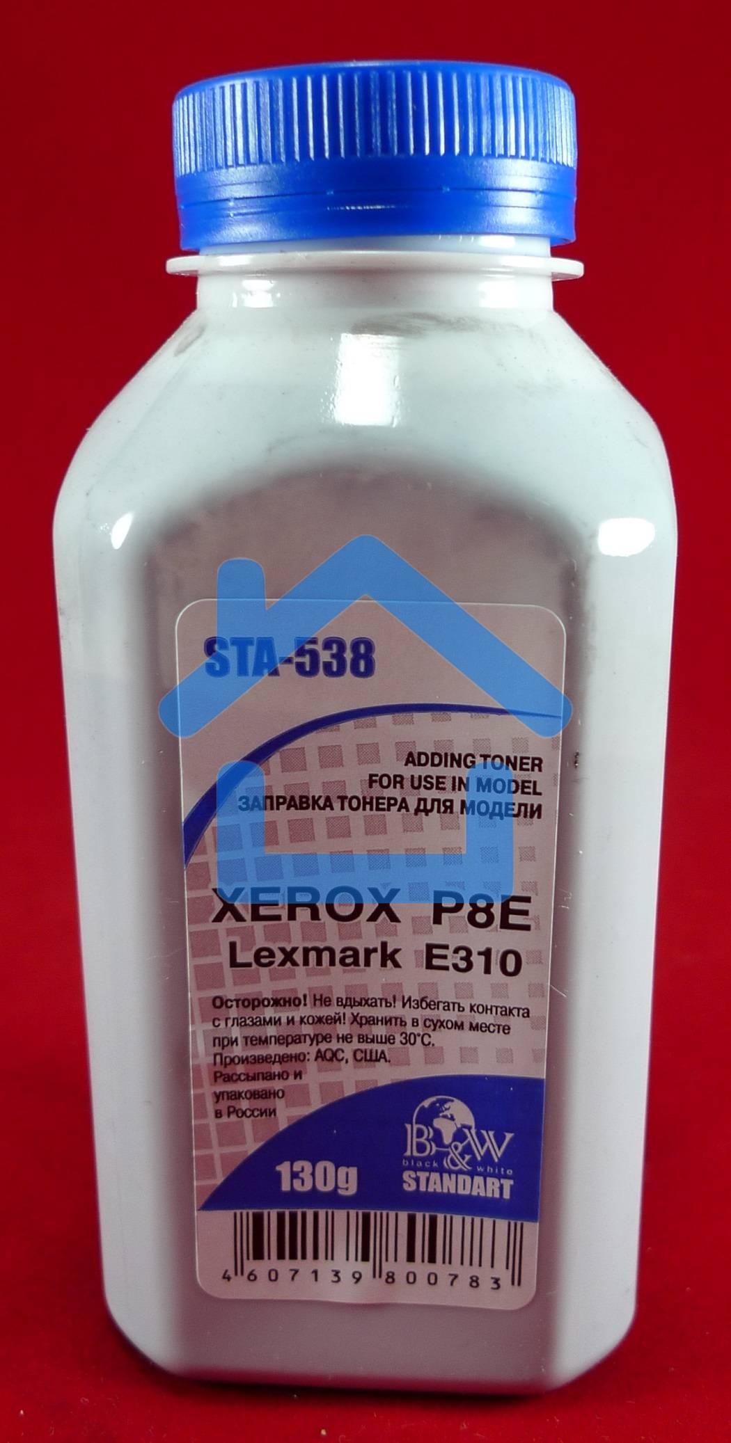 Тонер XEROX P8e/Lexmark E310 (фл,130 г) B&W Standart фас России