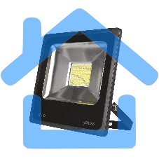 Прожектор светодиодный Gauss LED 50W IP65 6500К черный 1/6