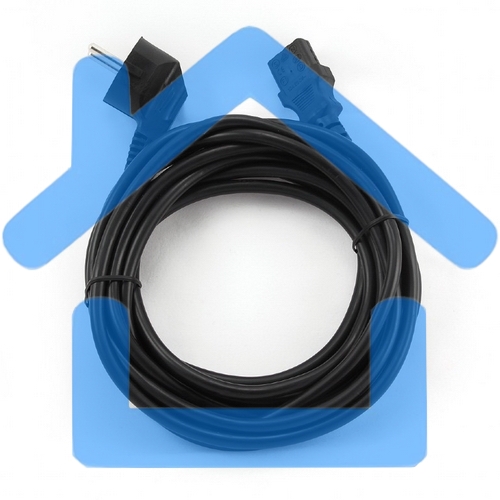 Кабель Gembird Power 250V 10A EUR, VDEКабель питания сетевой, Евровилка, заземление, 5m (PC-186-VDE-5M)