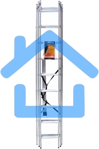 Лестницы, стремянки Вихрь Лестница алюминиевая трехсекционная ЛА 3х9