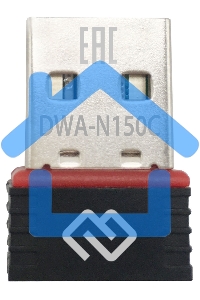 Сетевой адаптер Wi-Fi Digma DWA-N150C N150 USB 2.0 (ант.внутр.) 1ант. (упак.:1шт)