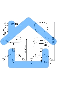 Кресло детское Бюрократ CH-W299/LB/TW-55 спинка сетка голубой TW-31 TW-55 (пластик белый)