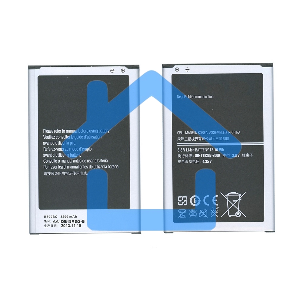 Аккумуляторная батарея B800BC для Samsung Galaxy Note 3 N9000 N9005 3.8 V 12.16Wh