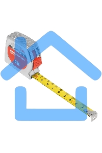 Рулетка Chrom, 2 м x 13 мм, хромированный корпус MTX