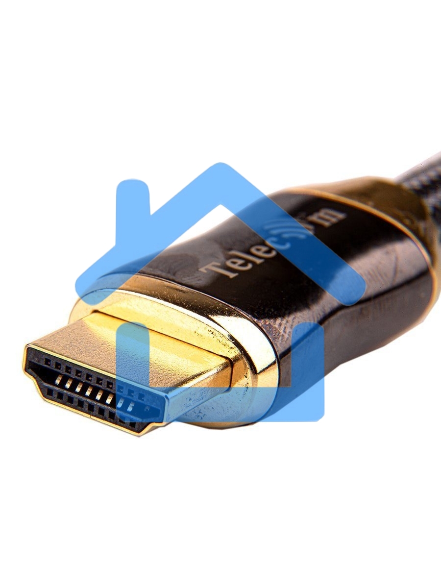 Кабель HDMI 19M/M,ver. 2.1, 8K@60 Hz 2m метал разъемы, нейлоновая оплетка Telecom <TCG300-2M>