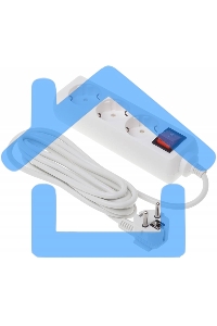 Сетевой удлинитель Buro BU-PS3.3/W 3м (3 розетки) белый (пакет ПЭ)