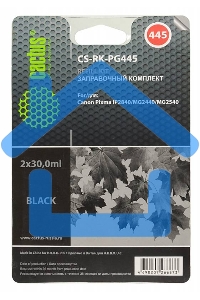 Заправочный набор Cactus CS-RK-PG445 черный для Canon Pixma MG2440/MG2540 (2*30ml)