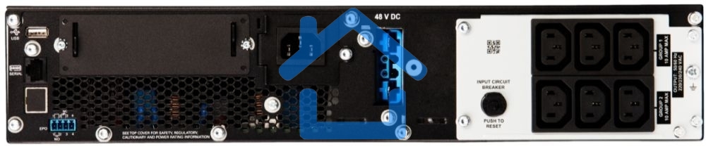 Источник бесперебойного питания APC Smart-UPS SRT, 1000VA/1000W, On-Line, Extended-run, Rack 2U (Tower convertible), черный
