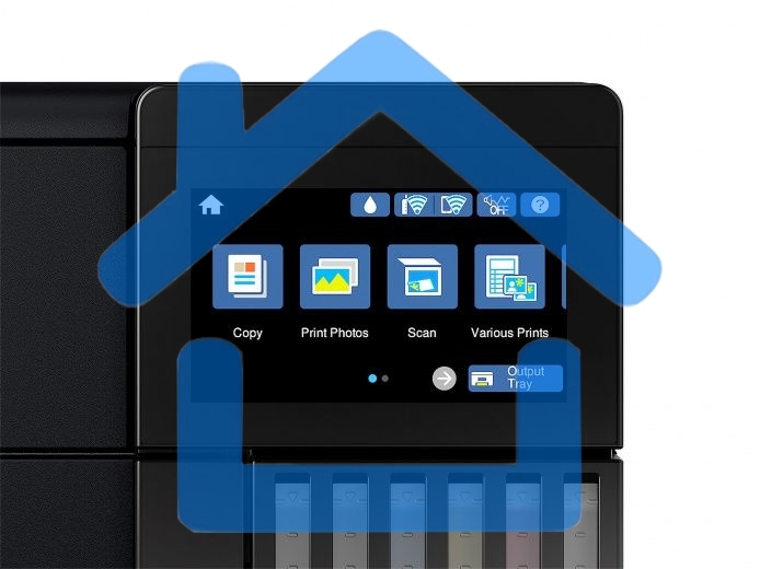 МФУ струйное Epson L8180 (C11CJ21403/C11CJ21402) A3 Duplex Net WiFi USB RJ-45 черный