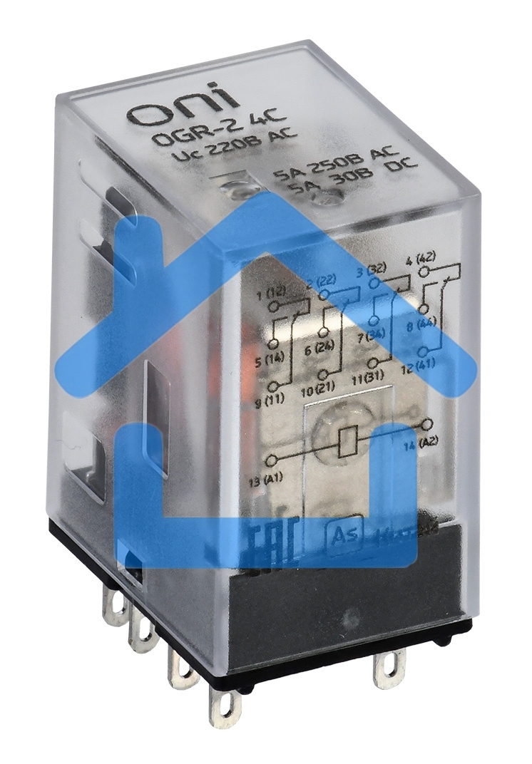 Реле общего назначения OGR-2 4C 220В AC ONI OGR-2-4C-AC220V