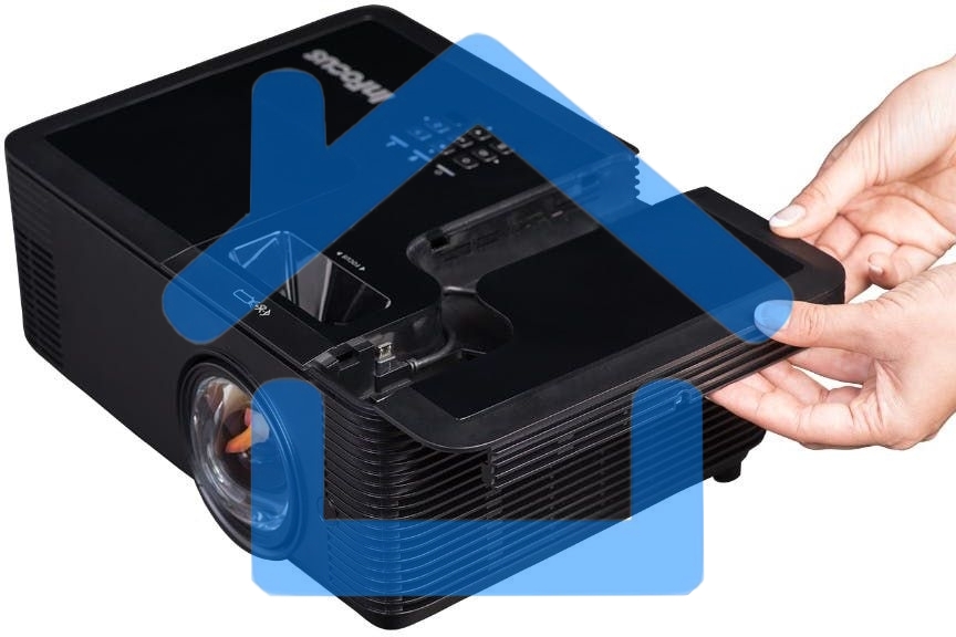 Проектор INFOCUS IN134ST DLP, 4000 ANSI Lm, XGA (1024x768), 28500:1, 0.626:1, 3.5mm in, Composite video, VGA, HDMI 1.4a x3 (поддержка 3D), USB-A (для SimpleShare и др.), лампа 15000ч.(ECO mode), 3.5mm out, Monitor out (VGA), RS232, RJ45, 21дБ, 3,2 кг