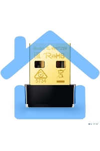 Сетевой адаптер TP-Link SOHO TL-WN725N Беспроводной USB Нано адаптер 150 Мбит/с стандарта N c кнопкой QSS(Realtec)