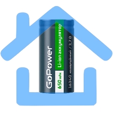 Аккумулятор GoPower Li-ion 16340 PK1 3.7V 650mAh без защиты