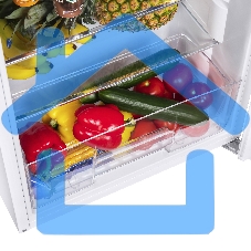 Холодильник Maunfeld MFF143W белый двухкамерный 170/41л морозилка снизу