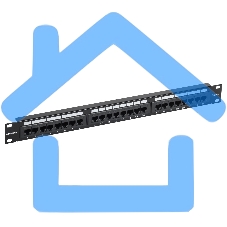 Патч-панель ITK PP24-1UC5EU-K05-G 1U кат. 5Е UTP 24 порта (Krone) GENERICA