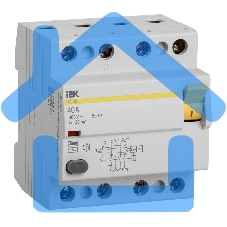 Выключатель дифференциального тока (УЗО) 4п 40А 30мА тип AC ВД1-63 ИЭК MDV10-4-040-030