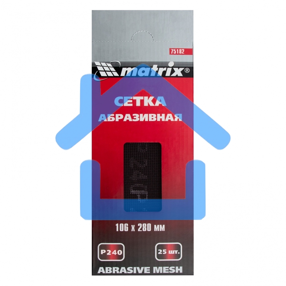 Сетка абразивная, P 240, 106 х 280 мм, 25 шт. Matrix