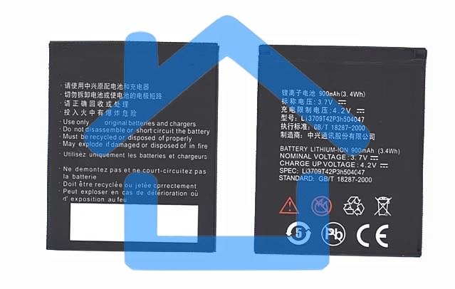 Аккумуляторная батарея Li3709T42P3h504047 для ZTE CG990 ZTE G-X930 3.7V 3.4Wh