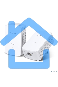 Комплект гигабитных адаптеров Mercusys AV1000 Gigabit Powerline Kit, HomePlug AV2 standard, 1 Gigabit port, 300m over electrical circuits, plug and play.