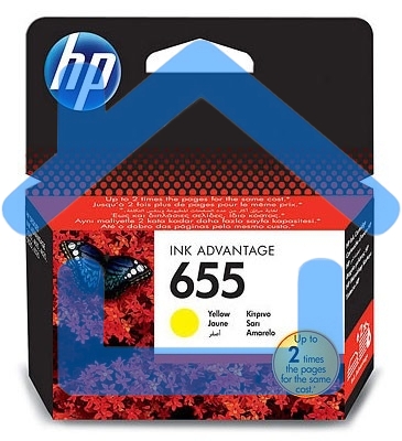 Картридж струйный HP 655 CZ112AE желтый для HP DJ IA 3525/4615/4625/5525/6525 (600стр.)