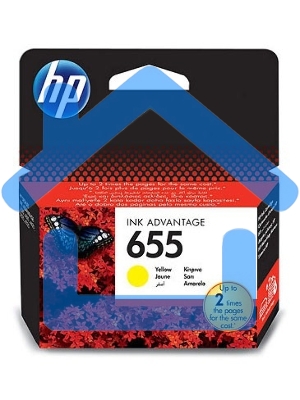 Картридж струйный HP 655 CZ112AE желтый для HP DJ IA 3525/4615/4625/5525/6525 (600стр.)