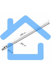 Мачта для антенн алюминиевая 450 см телескопическая Rexant