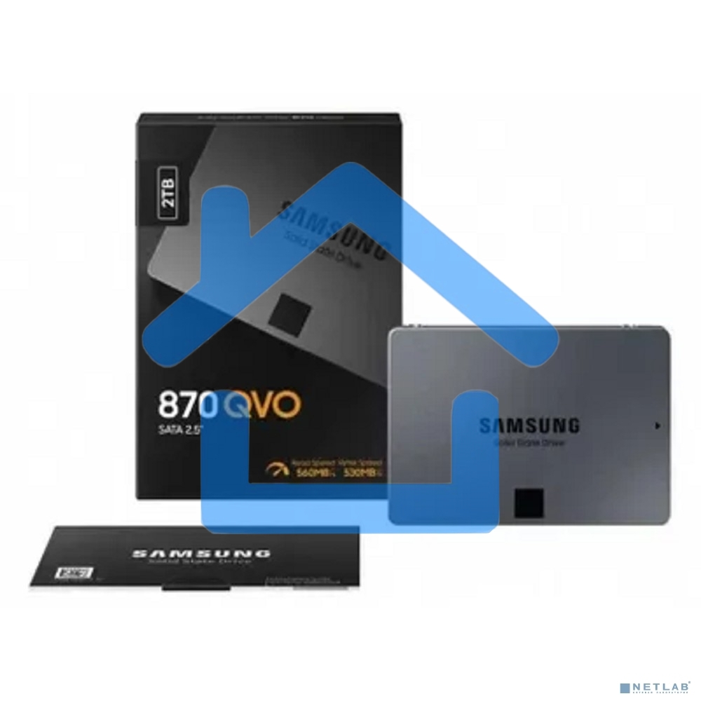 Накопитель SSD Samsung 870 QVO, 2Tb, SATA III, 2.5