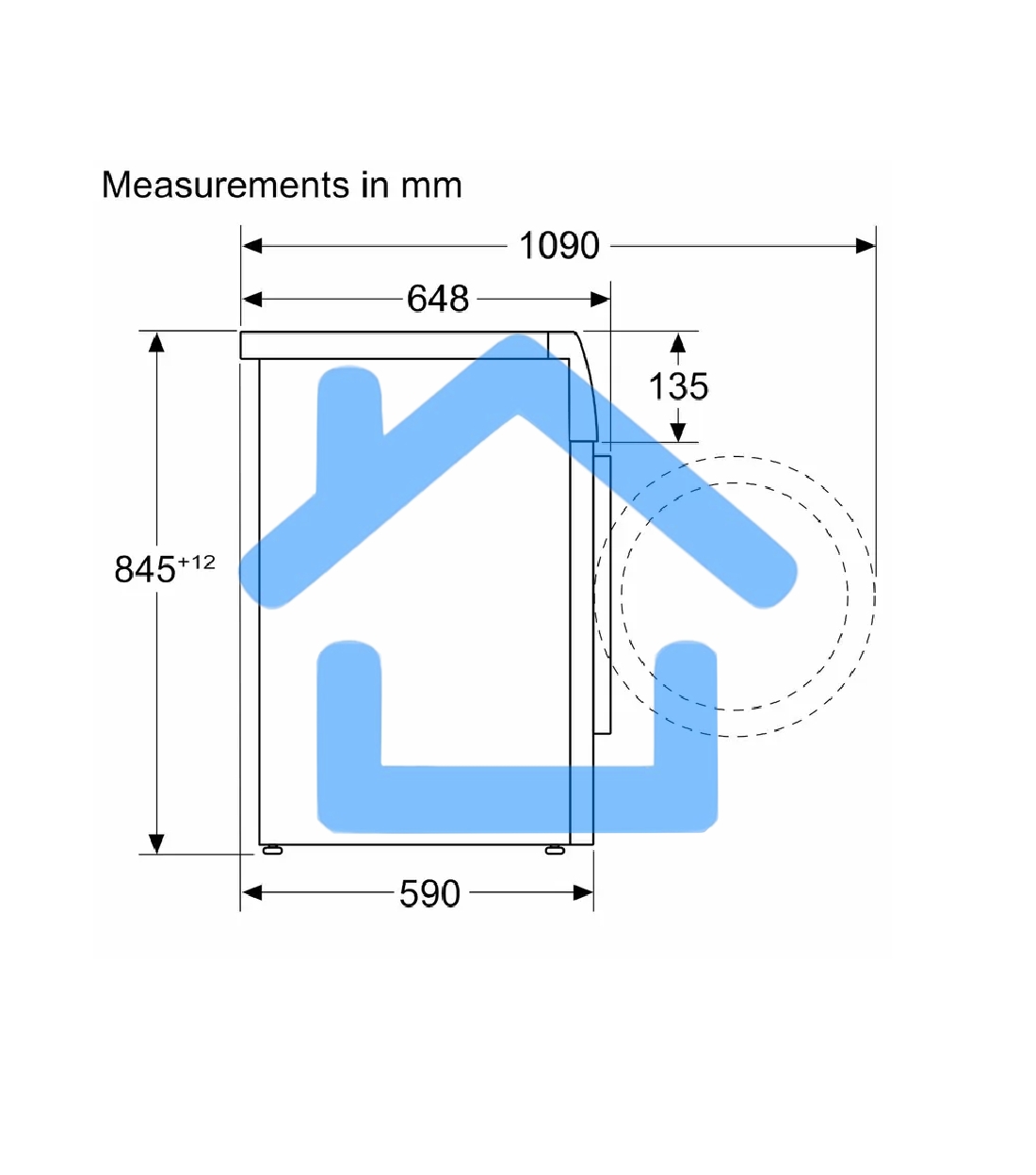 Стиральная машина Bosch Serie 8 WGB256A0ME белый, загрузка фронтальная 10 кг, 1600 об/мин., класс: А