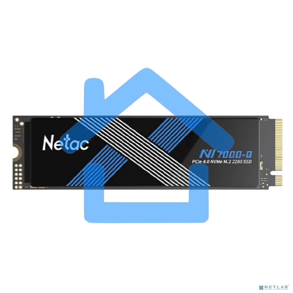 Накопитель SSD Netac NV7000-Q, 1Tb, M.2 2280, PCIe 4.0 x4, NVMe, R/W 7100/6200, с радиатором