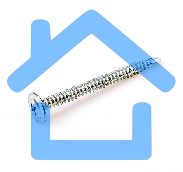 Саморез 4.2х25 металл-металл с прессшайбой сверло цинк (уп.1000шт) коробка СТРОЙМЕТИЗ ММ4225СЦ1