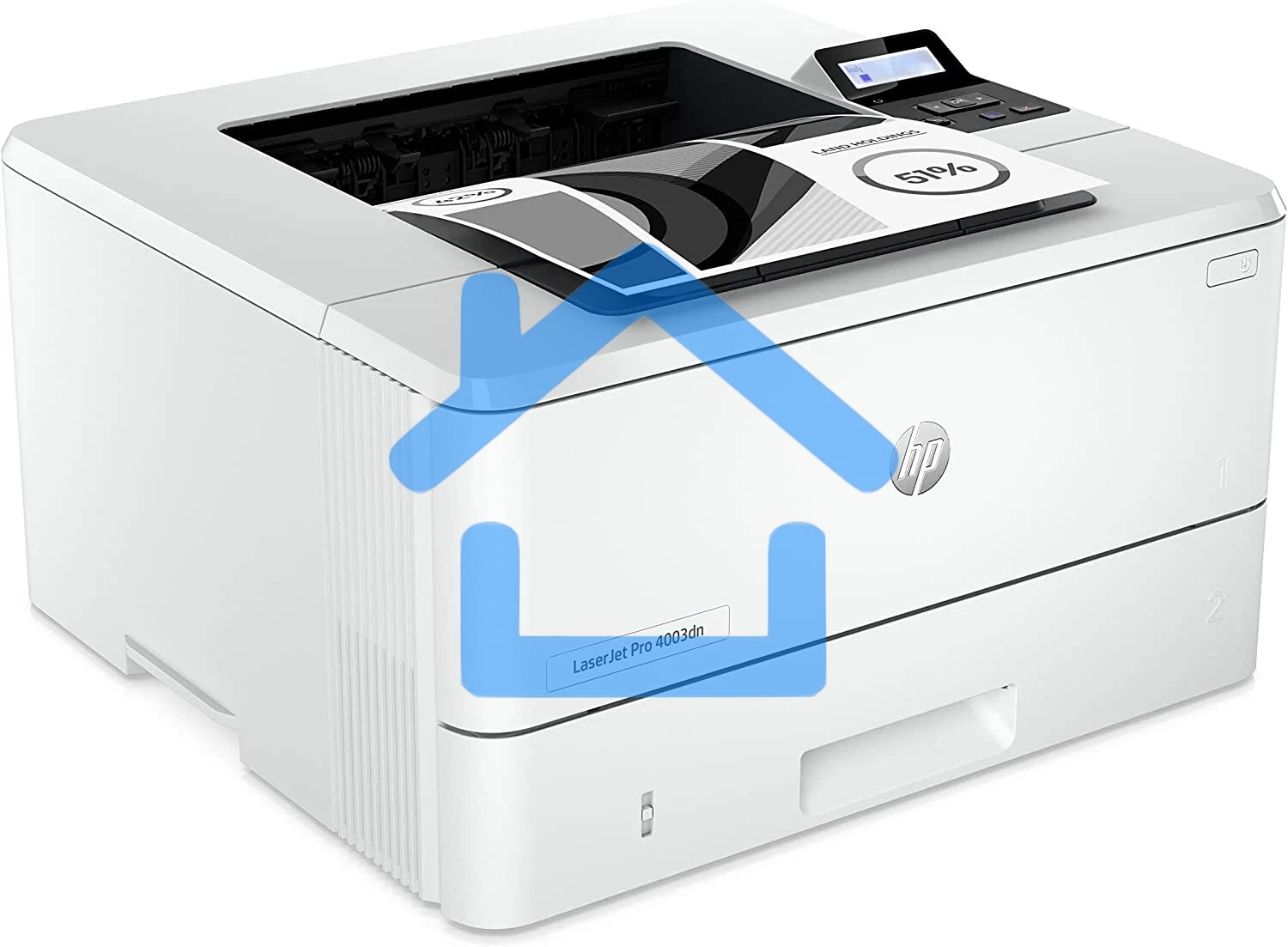 Принтер лазерный HP LaserJet Pro 4003dn (2Z609A), A4, ч/б, печ. до 40 стр/мин., 1200 x 1200 dpi, USB, RJ-45, Air Print, Mopria