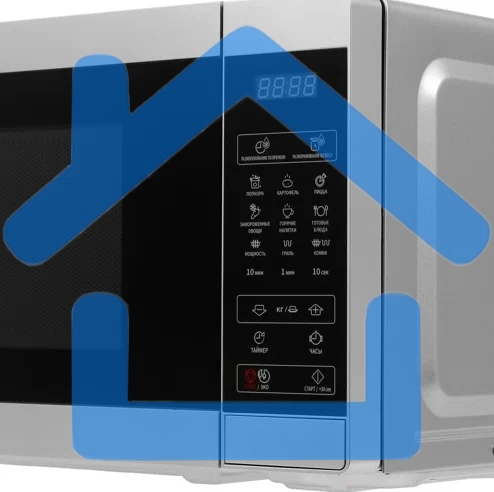 Микроволновая печь Sharp R6800RSL серебристый, 20 л, 800 Вт, переключатели - сенсор