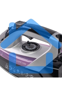 Утюг Galaxy Line GL 6128, фиолетовый с черным, паровой, 2200 Вт, постоянный пар 30 г/мин, паровой удар 140 г/мин, функции: самоочистка, антикапля, антинакипь, функция увлажнения, вертикальное отпаривание, защита от перегрева, индикатор нагрева, керамическ