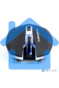Мышь беспроводная Nakatomi MROG-15UR черный, 1600 dpi, радиоканал, USB, кнопки - 6