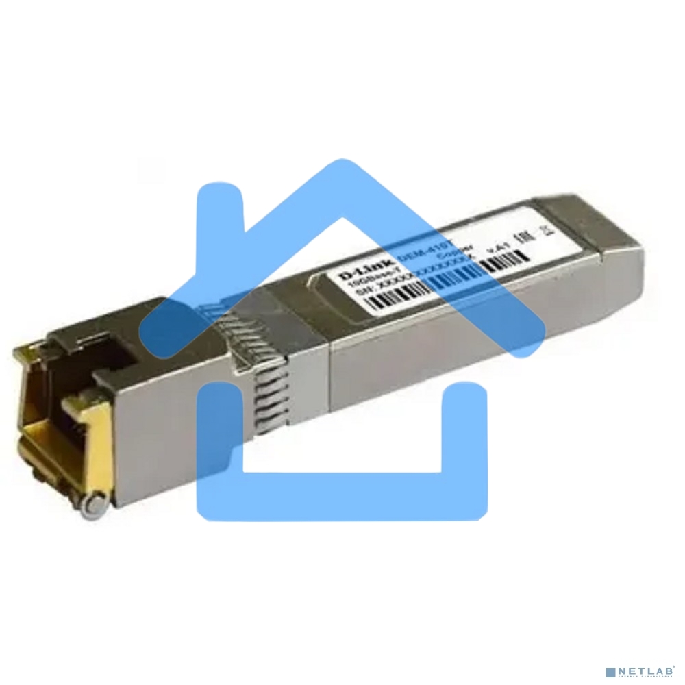 Трансивер D-Link 410T/A2A SFP+ с 1 портом 10Gbase-T (до 80 м)