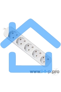 Удлинитель Defender E518 белый 1.8 м, 5 розеток 